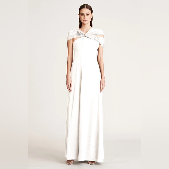 H by Halston Dresses & Skirts - HALSTON NWT WOMEN'S EDEN CREPE LONG GOWN EVENING WEDDING DRESS SIZE US 2